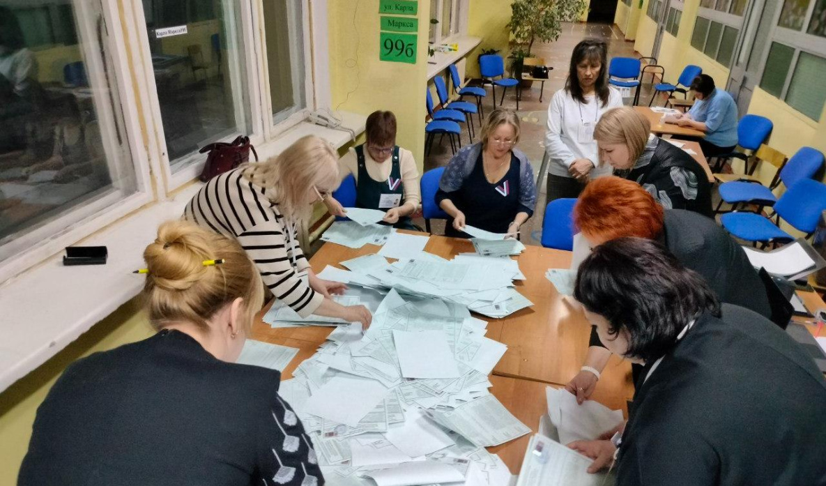 В Хабаровском крае считают голоса выборов Президента России
