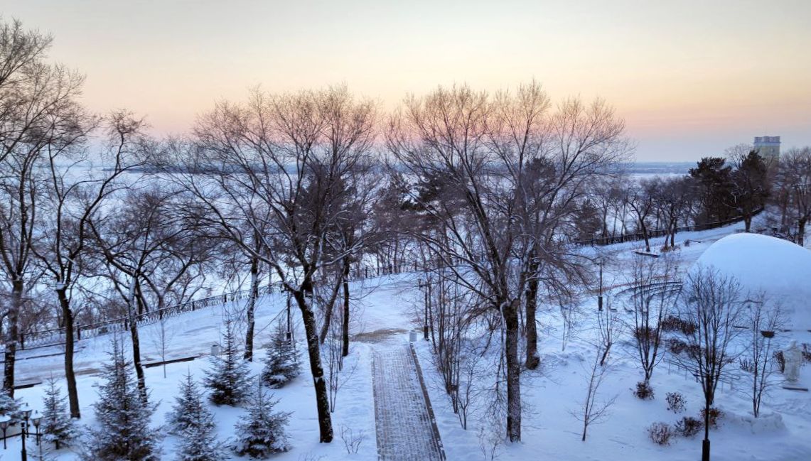 Морозная новогодняя ночь и снежное начало января ожидает хабаровчан