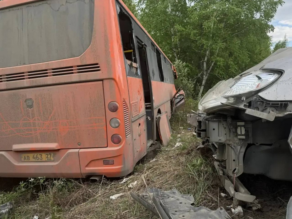 Три пассажирки автобуса в Комсомольске госпитализированы после ДТП