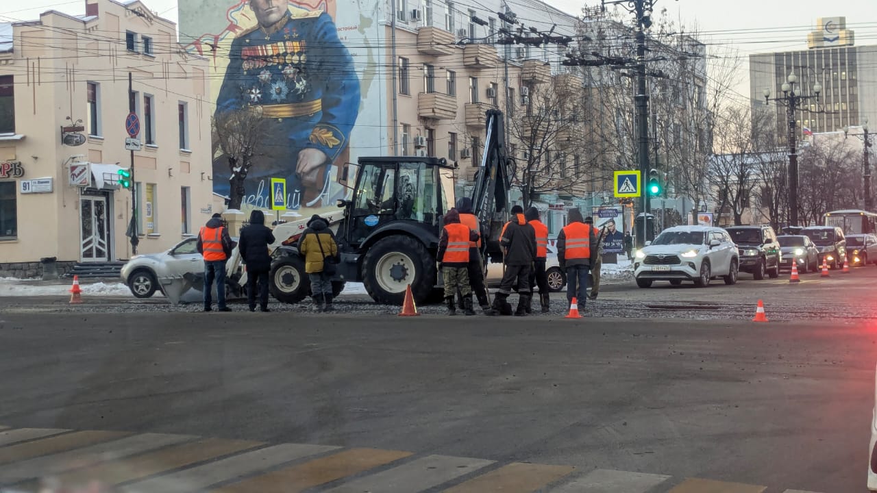 Многобалльные пробки снова испытывают терпение хабаровчан на прочность