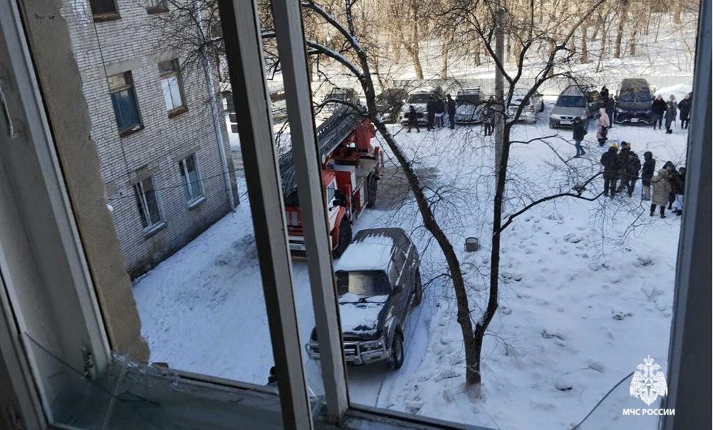 Пожарные полностью ликвидировали возгорание в больнице Комсомольска-на-Амуре