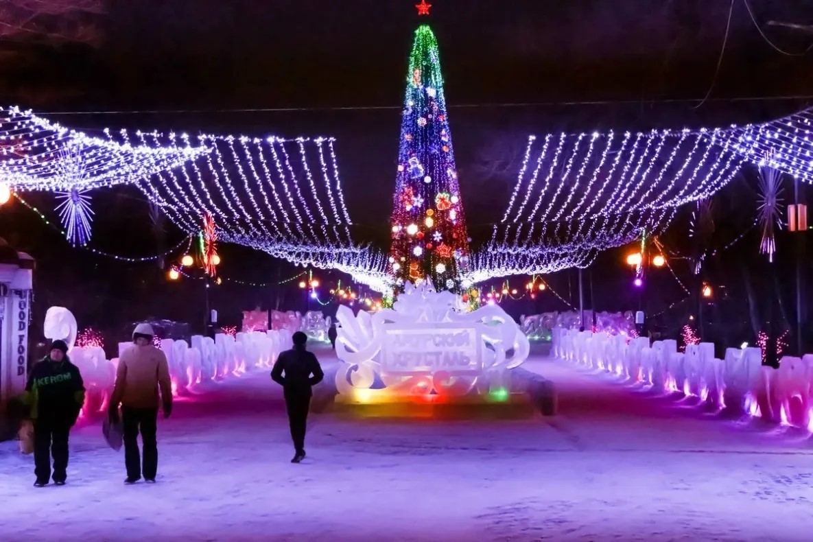 Новогодние городки будут радовать хабаровчан до 15 февраля