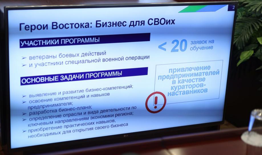 Дмитрий Демешин дал старт программе «Герои Vостока: Бизнес для СВОих»