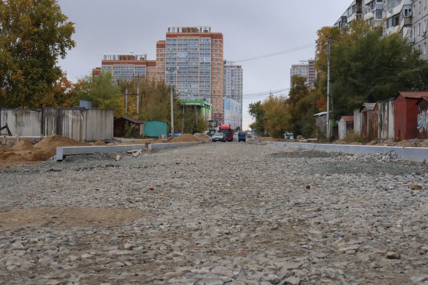 Асфальт на улице Выставочной в Хабаровске начнут укладывать в ближайшее время