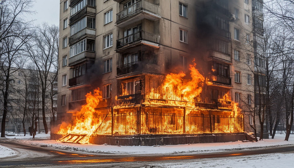Хабаровчанин погиб во время пожара в доме на улице Большой