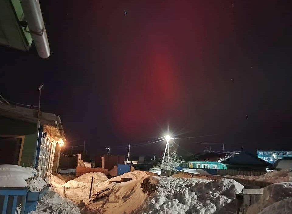 Северное сияние увидели сегодня в Охотске и Аяне