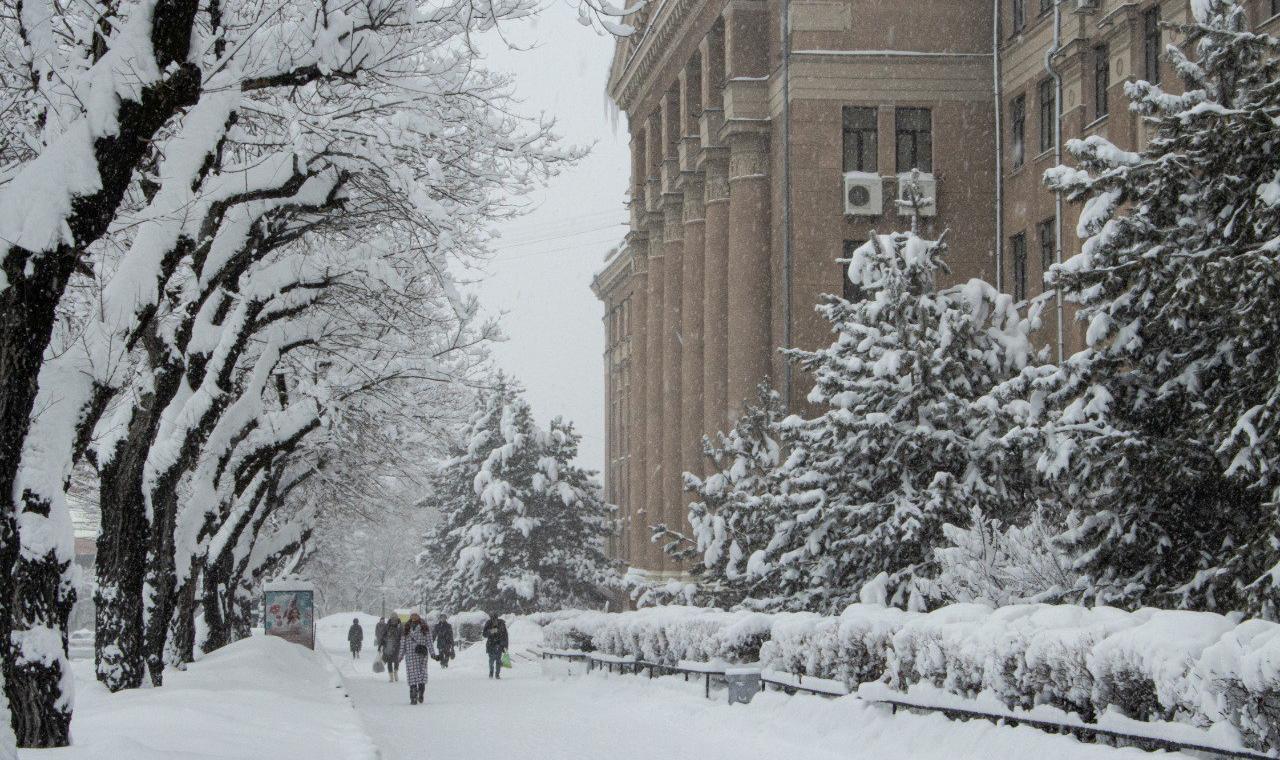 В Хабаровске снегопад не побил рекорд полувековой давности, как в Благовещенске