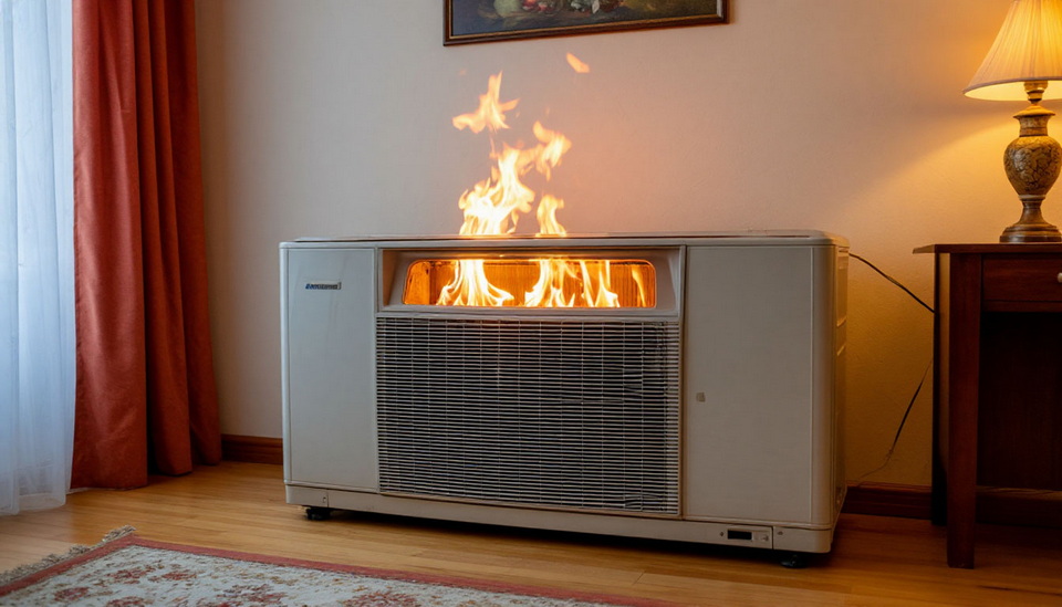 Хабаровчанка попала в больницу из-за загоревшегося кондиционера