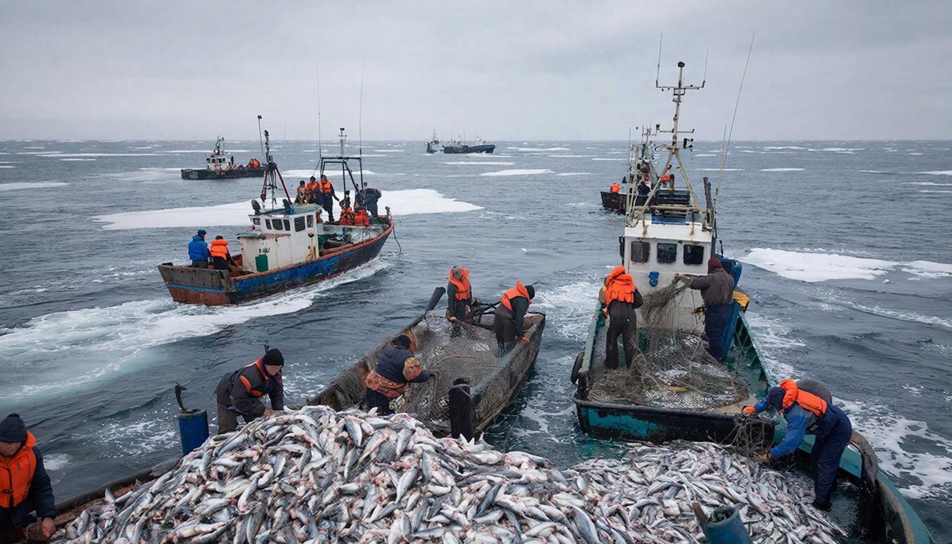 Промысловики Хабаровского края добыли свыше 55 тысяч тонн рыбы и морепродуктов