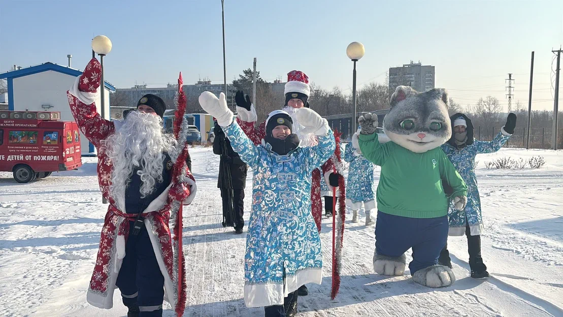 Десант Дедов Морозов высадился в детской краевой больнице Хабаровска