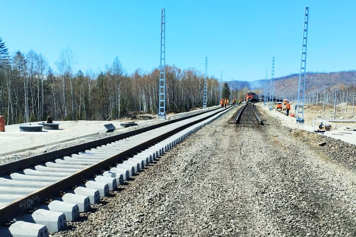 В Хабаровском крае запустили второй путь на важном участке БАМа