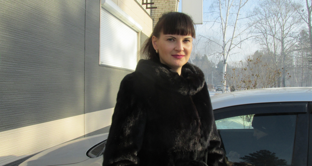 Глава села Глебово Екатерина мякишева.JPG