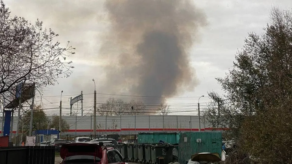 Хабаровск заволокло дымом от пожара на острове Дачный
