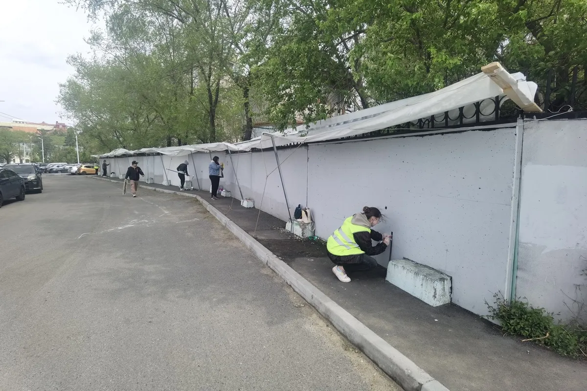 Серия муралов украсит район краевой набережной в Хабаровске