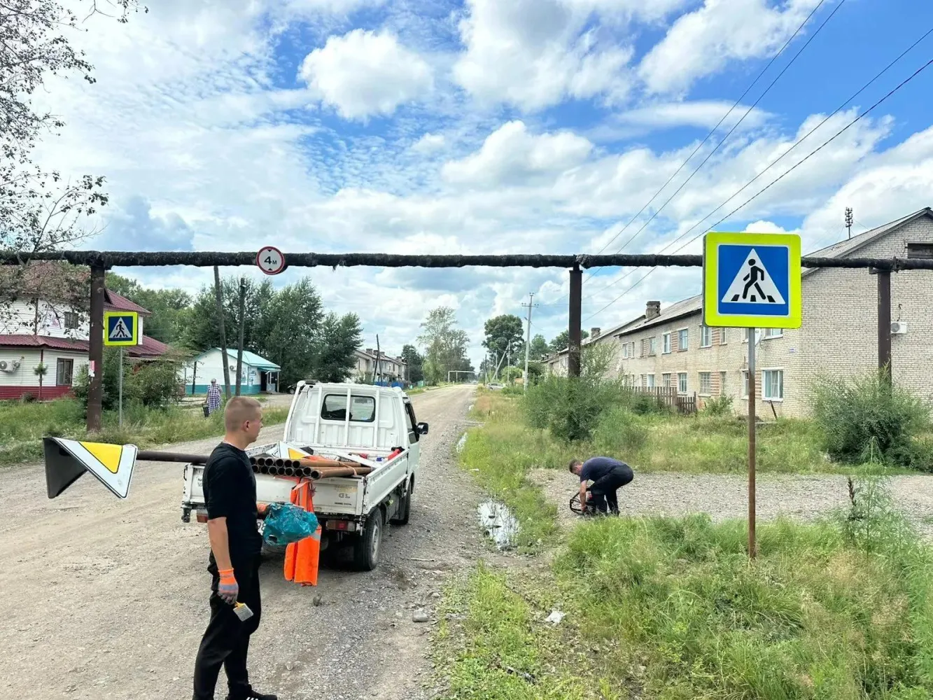 Дорожную инфраструктуру обновили в Мухене района имени Лазо