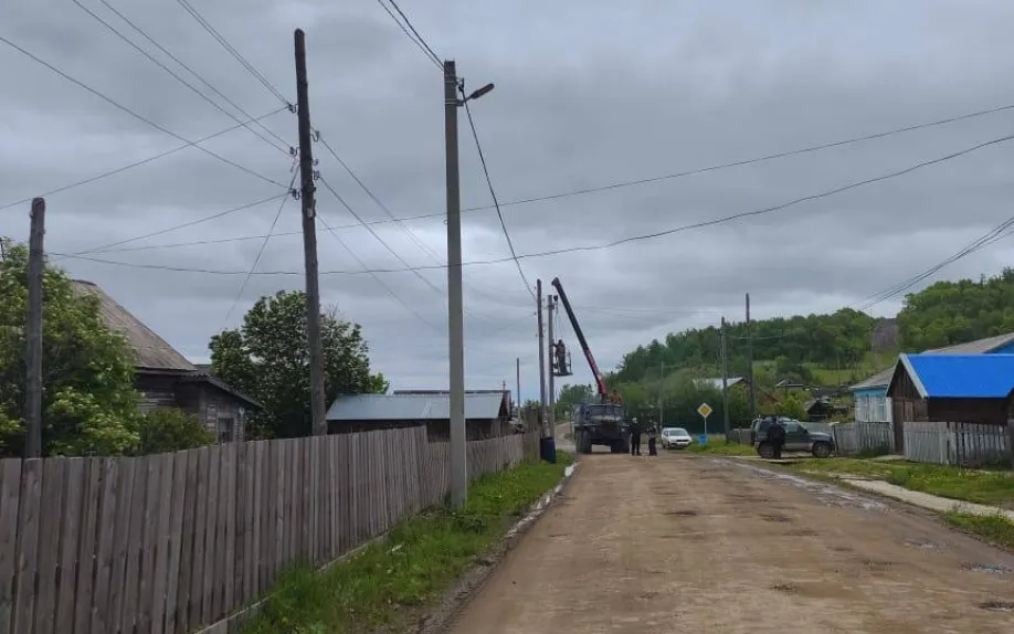 В селе Булава Хабаровского края обновили уличное освещение
