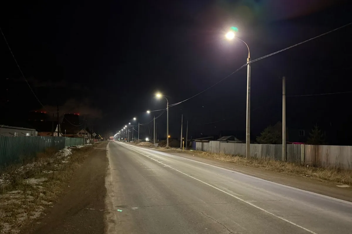 На Северном шоссе в Комсомольске-на-Амуре модернизировали освещение