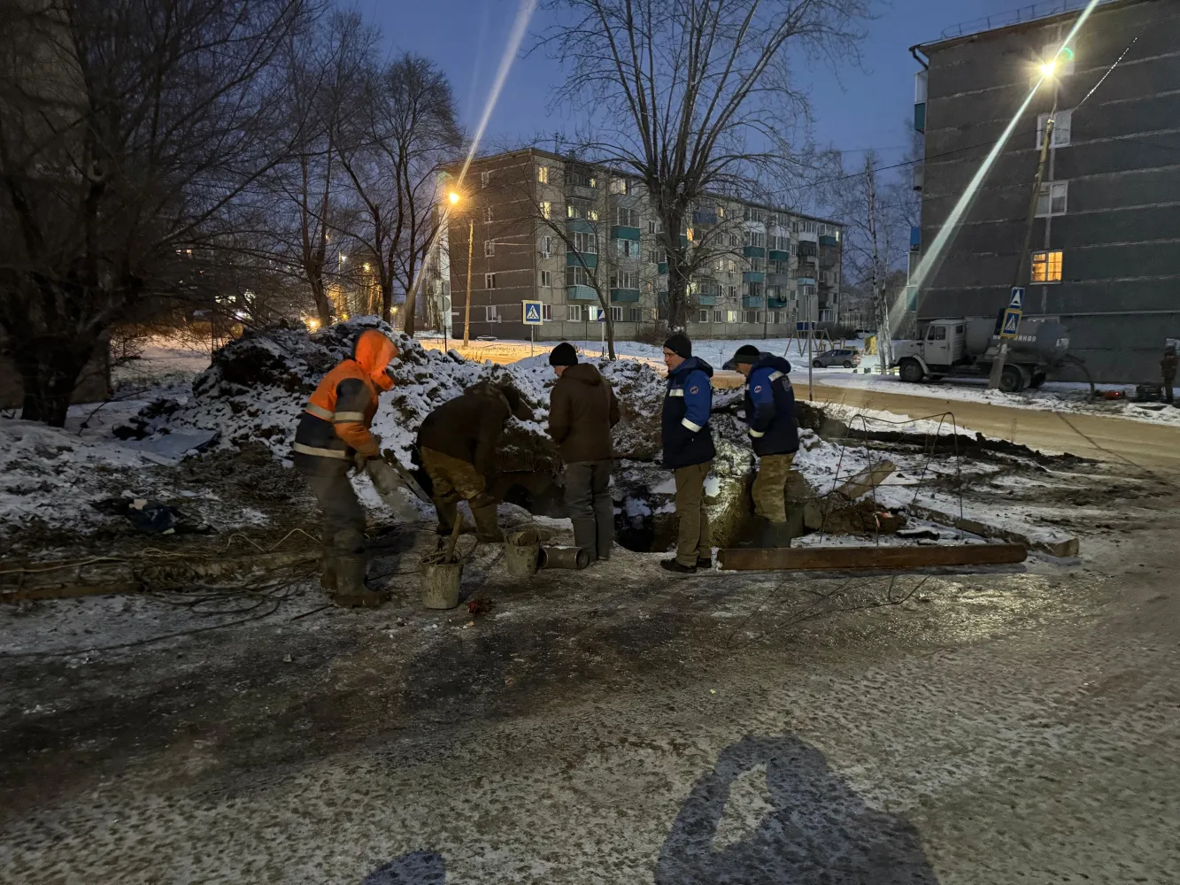 В Амурске после аварии восстановлено водоснабжение