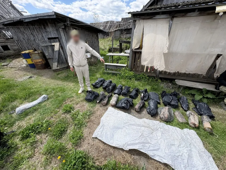 У комсомольчанина изъяли 29 кг осетра и 5,5 кг чёрной икры