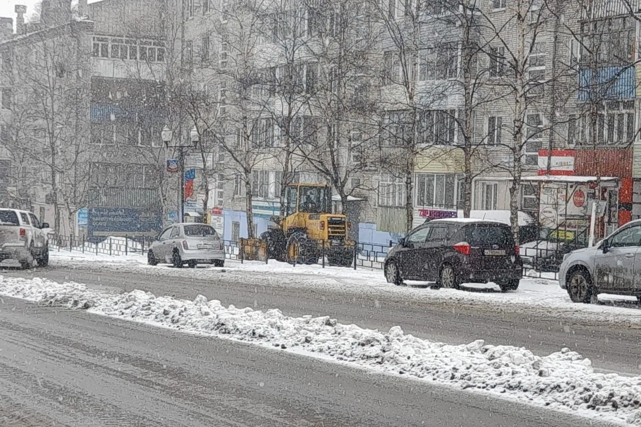 Снежный циклон накрыл Ванинский район Хабаровского края