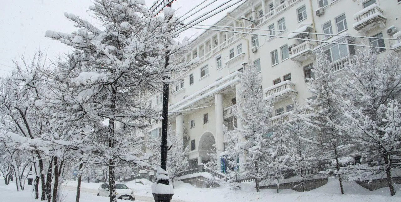 На Хабаровский край надвигается очередной циклон с сильным снегом 