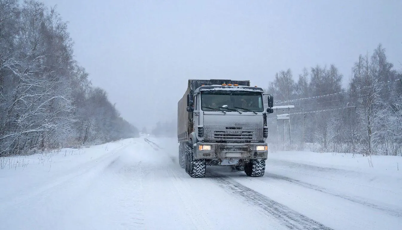 В Нелькан на севере Хабаровского края по автозимнику доставили важный груз