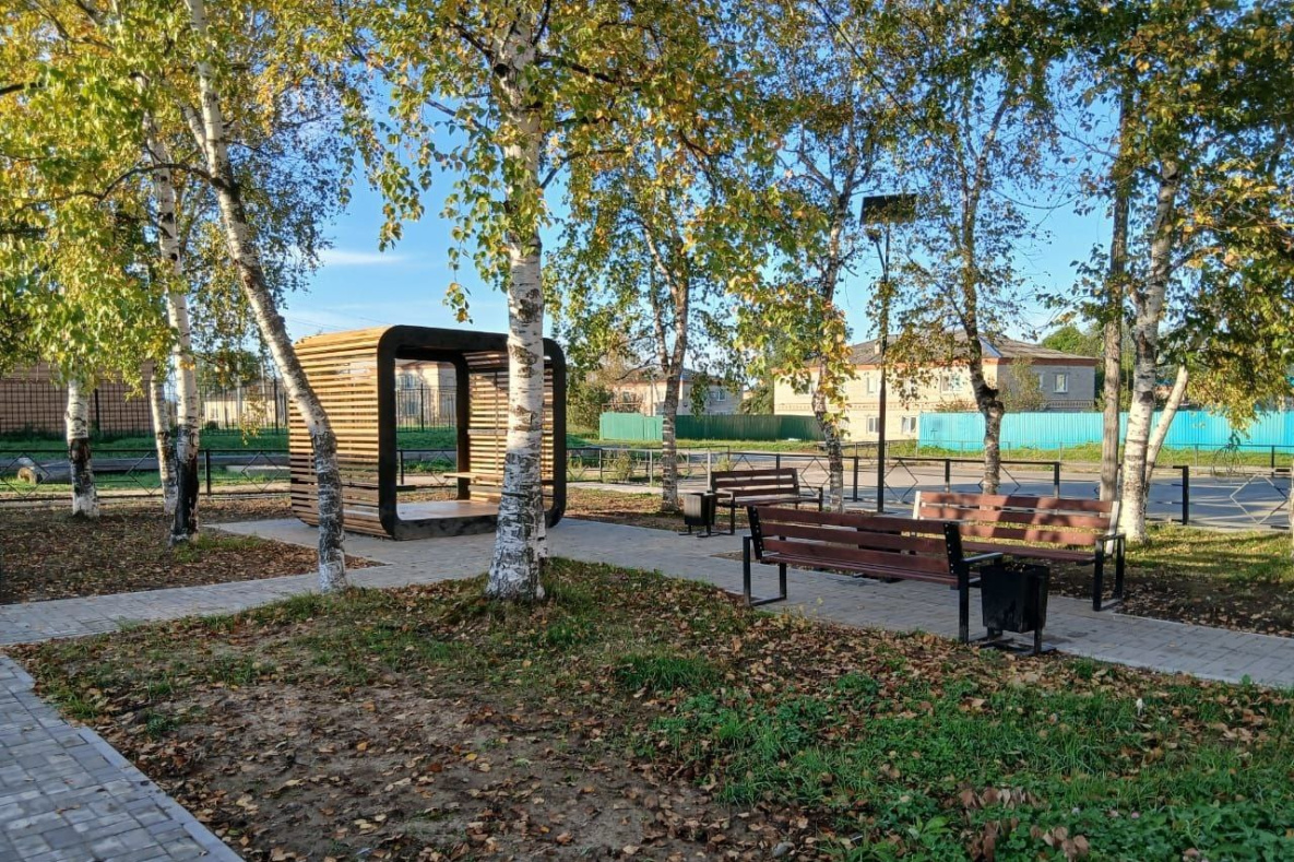 Новый сквер преобразил село Вознесенское в Хабаровском районе