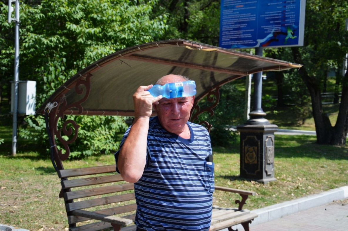 В Хабаровске полторы сотни человек пострадали от палящего солнца