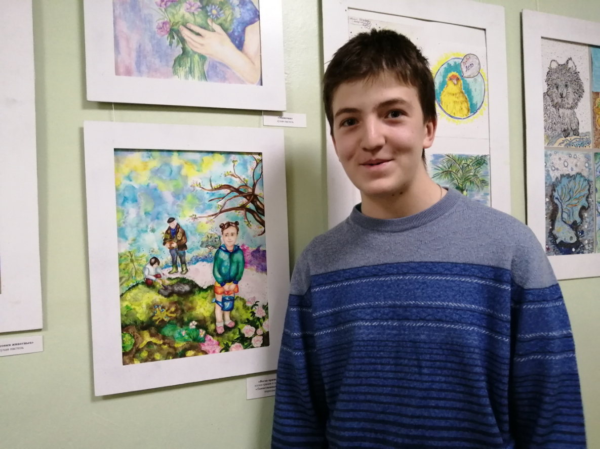Персональная выставка юного художника открылась в Хабаровске