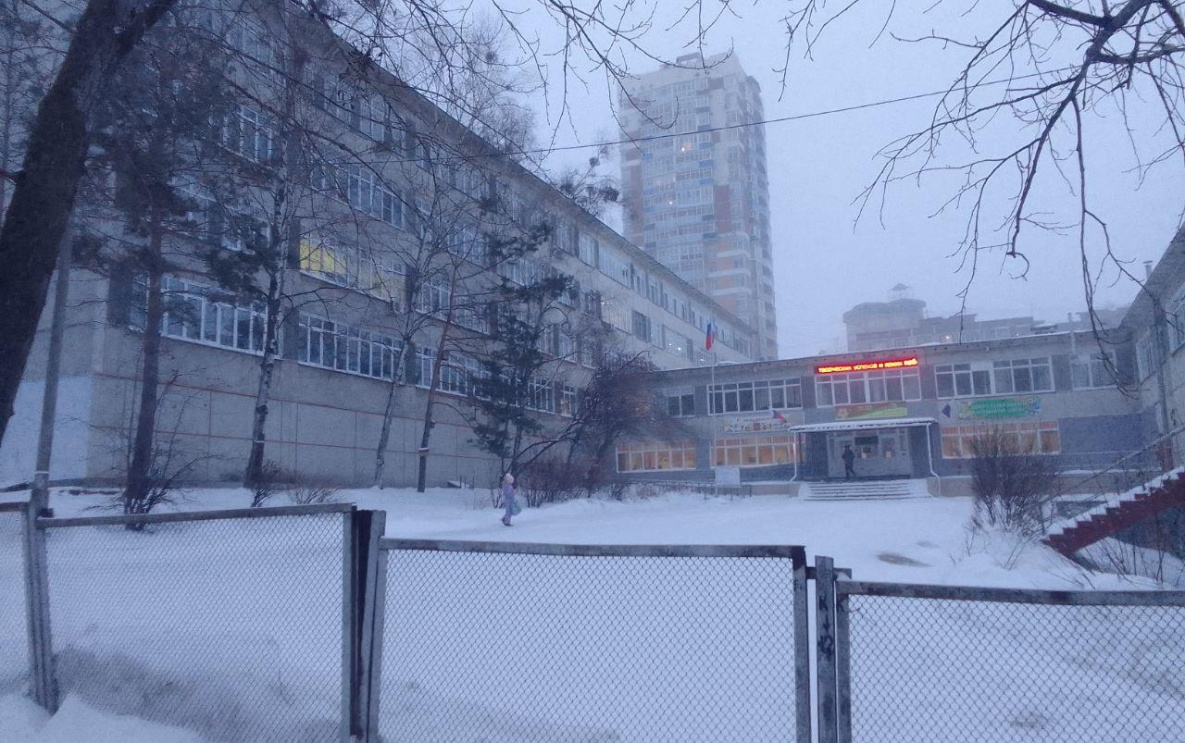 Часть школ Хабаровска из-за непогоды отпустила детей по домам