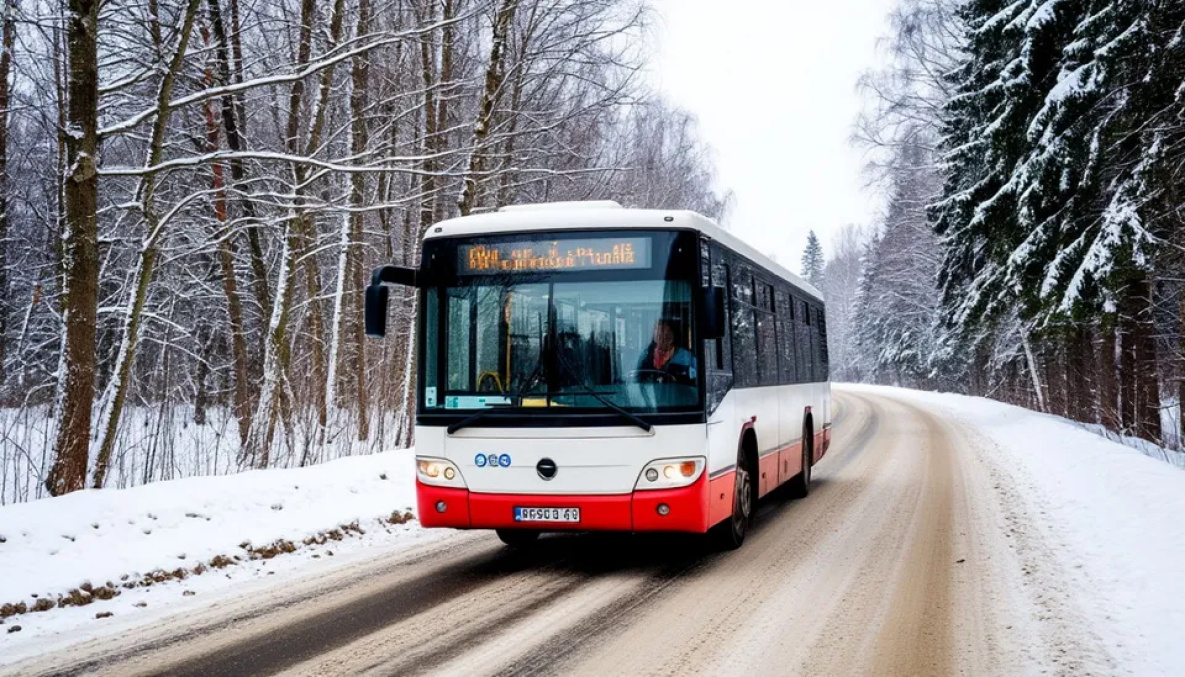 Незаконно переделанный автобус остановили на дороге в Комсомольске-на-Амуре