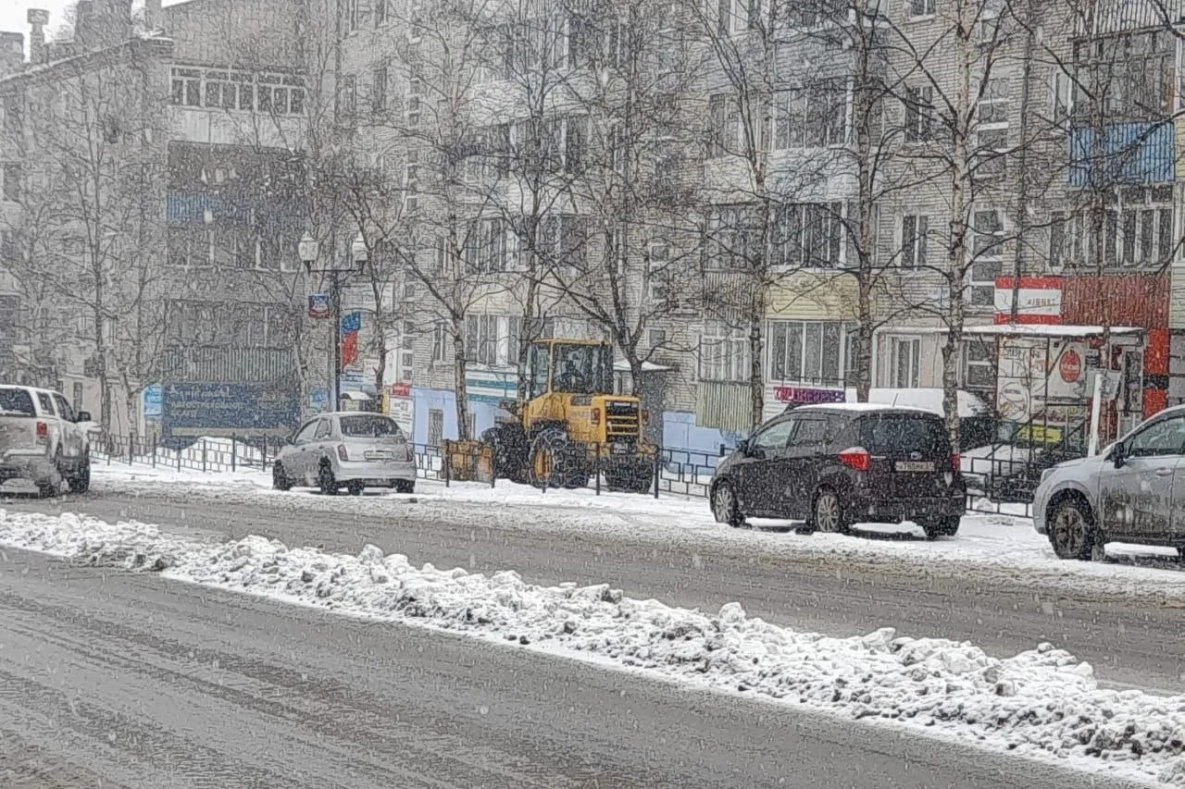 Снежный циклон накрыл Ванинский район Хабаровского края