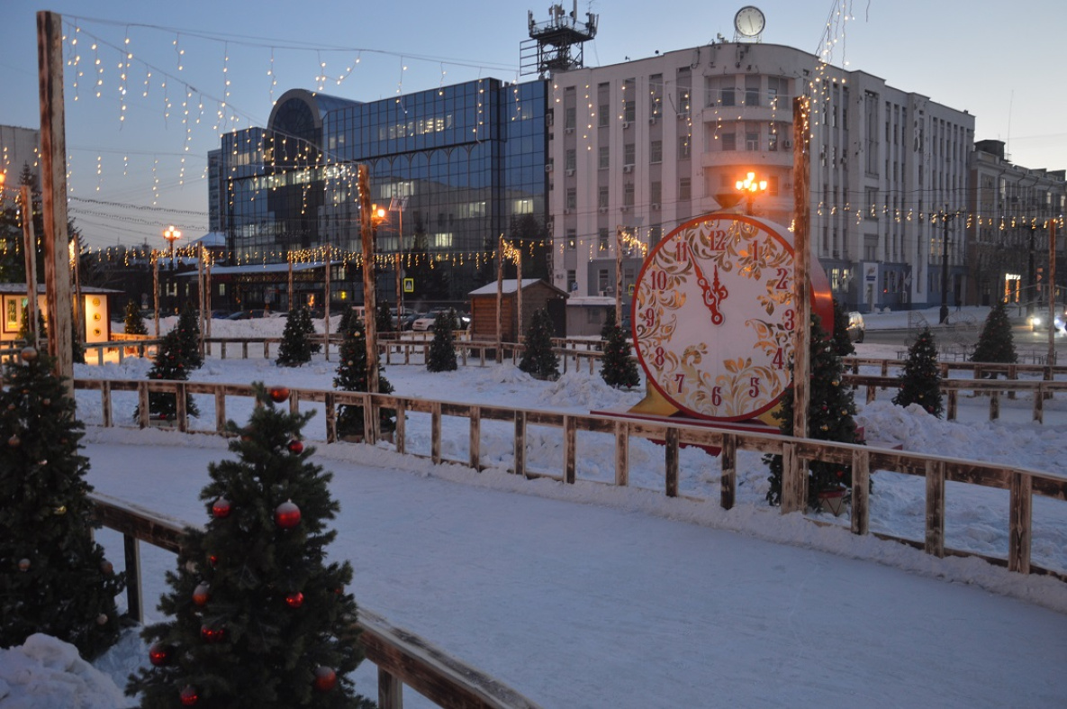 Ледовый городок открылся на главной площади Хабаровского края