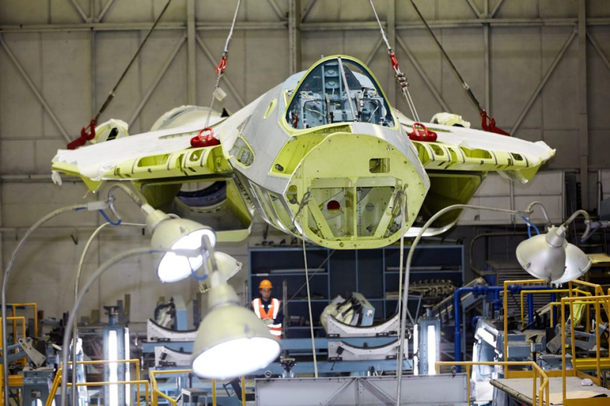Комсомольский авиазавод выстроил конвейер для сборки Су-57