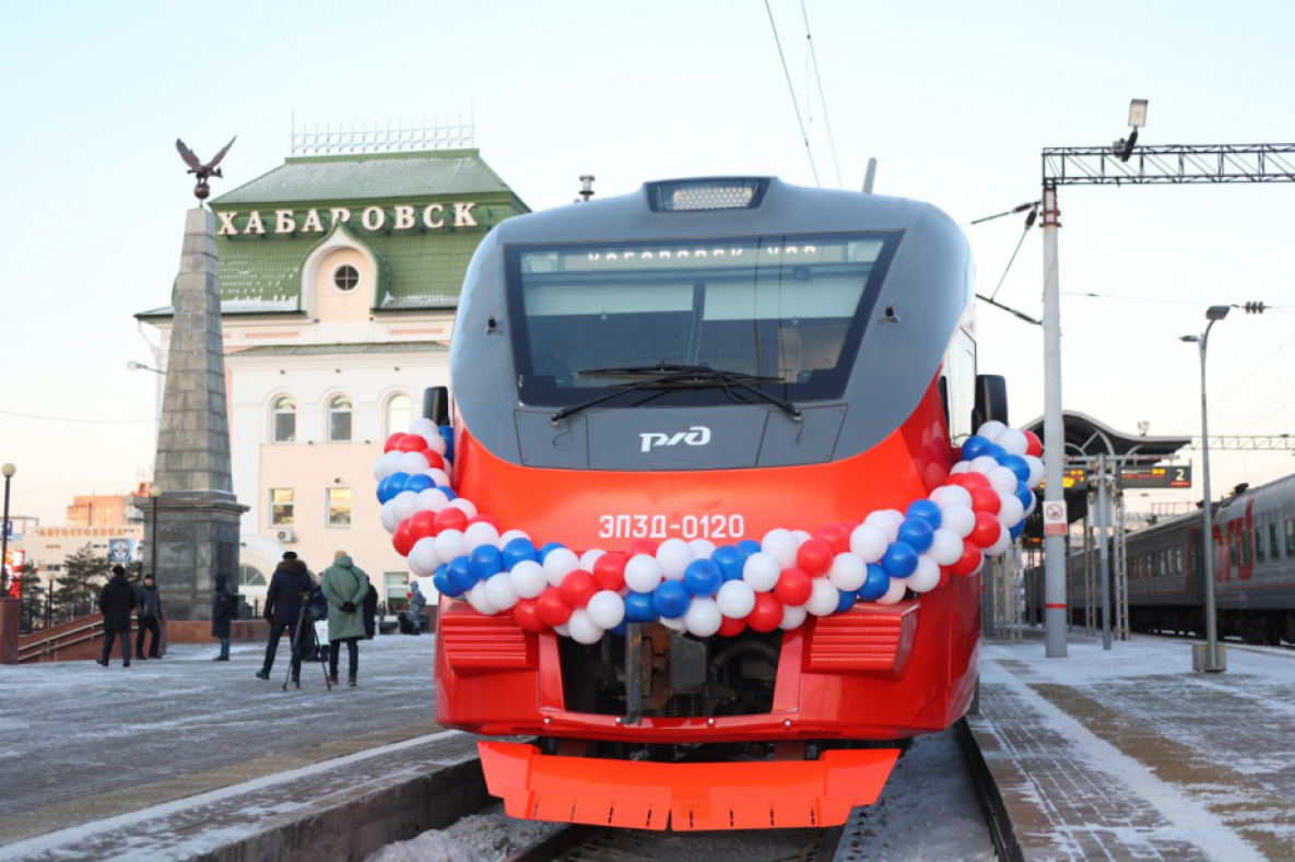 В Хабаровске запустили полностью импортозамещённый поезд