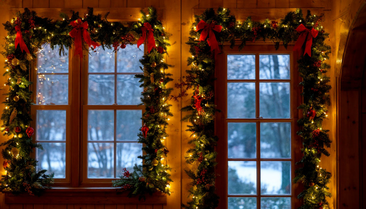 Украсить окна квартир к Новому году предложили жителям Хабаровского района