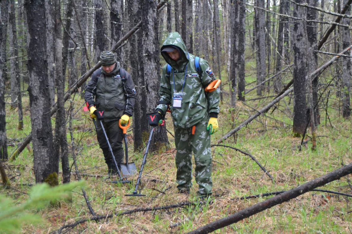 Поисковики из Хабаровского края отыскали захоронение безымянных солдат