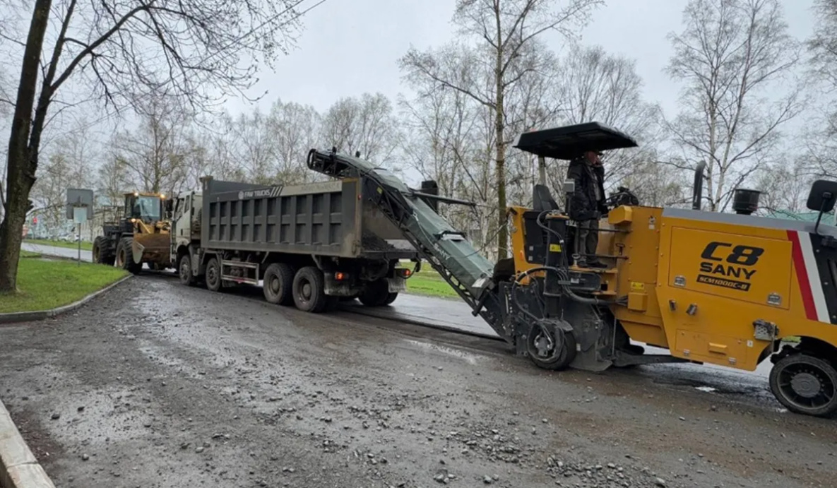 В Советской Гавани начался ремонт дороги по нацпроекту