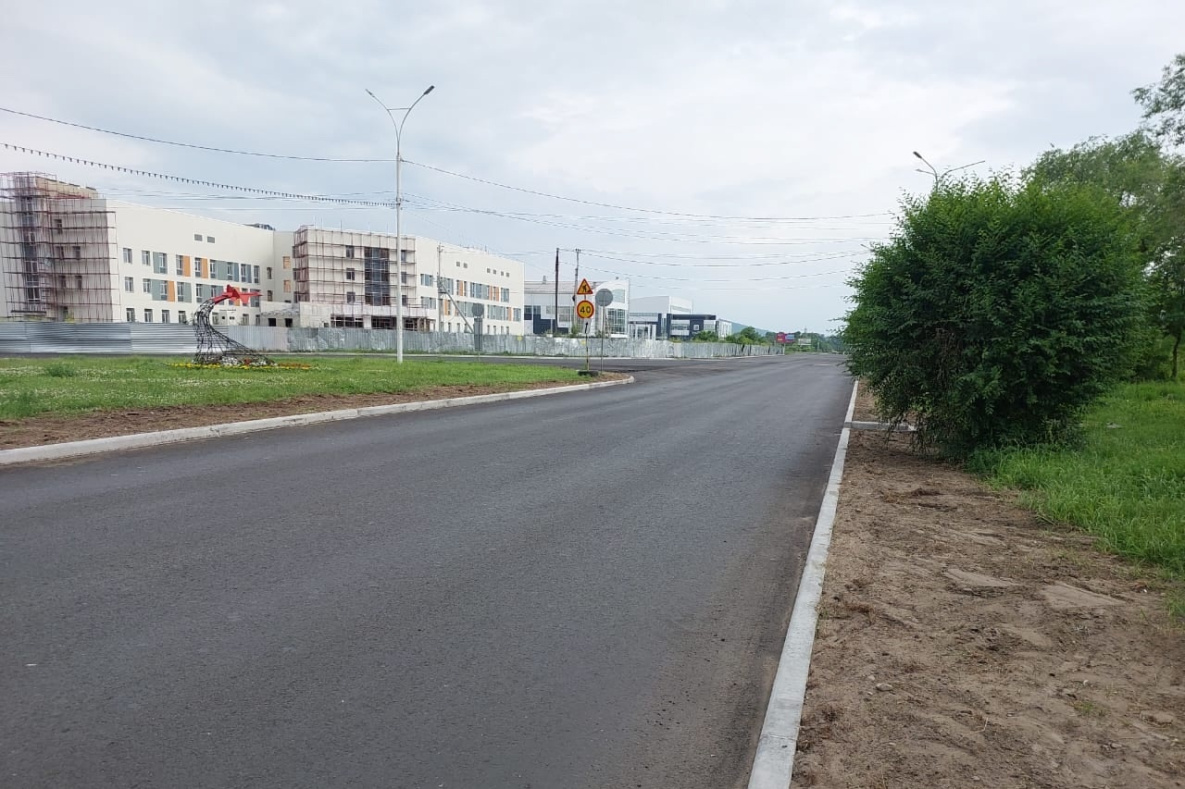 Проспект Победы отремонтировали в Комсомольске-на-Амуре по нацпроекту