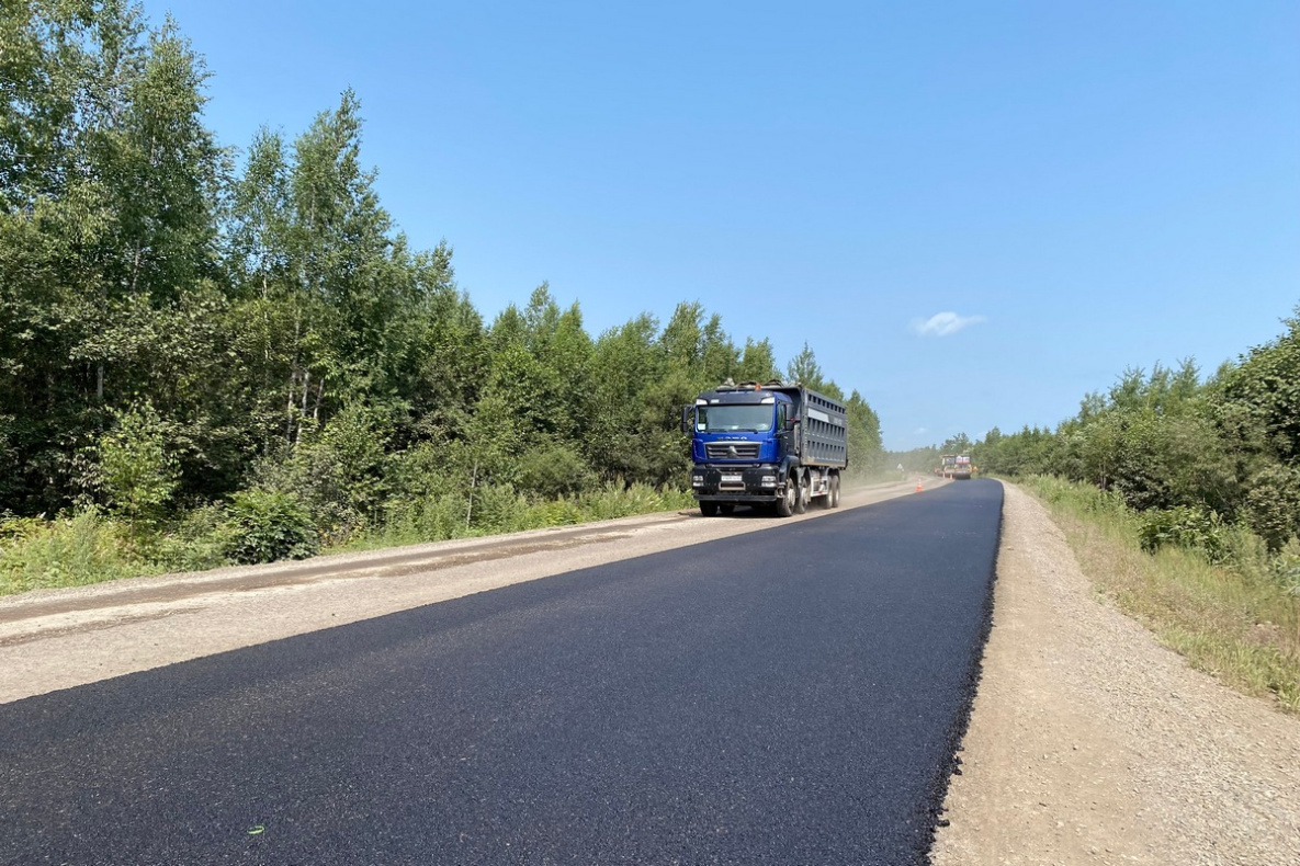 Ремонт трассы Хабаровск - Комсомольск-на-Амуре идёт с опережением графика