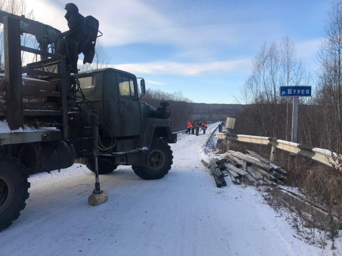 К ремонту моста через Бурею приступили в Хабаровском крае