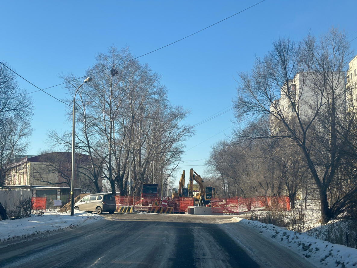 Улица Шкотова в Хабаровске станет доступна для проезда к концу месяца