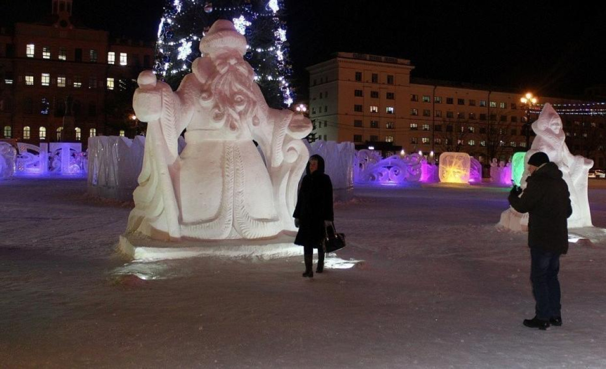 Новогодний городок с площади Блюхера в Хабаровске переедет в ЭкоДом