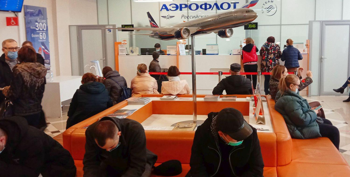 Очереди в кассах «Аэрофлота» в Хабаровске растянулись до двух дней