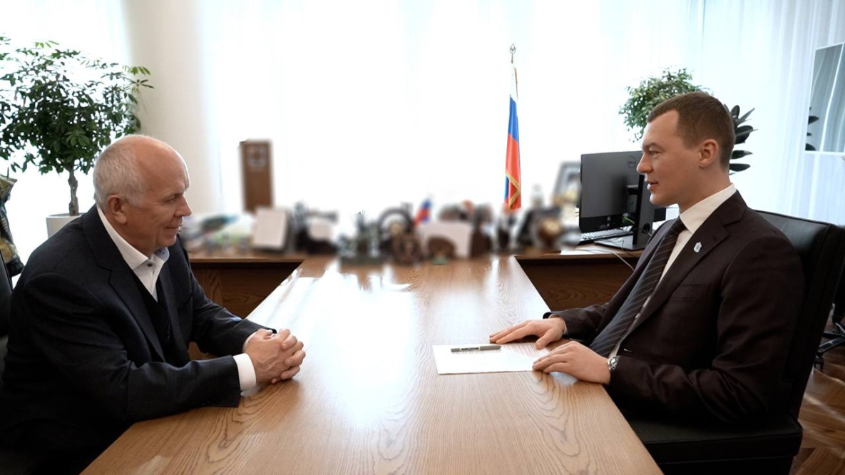 Михаил Дегтярев договорился с главой Ростеха о продолжении поддержки Хабаровского края