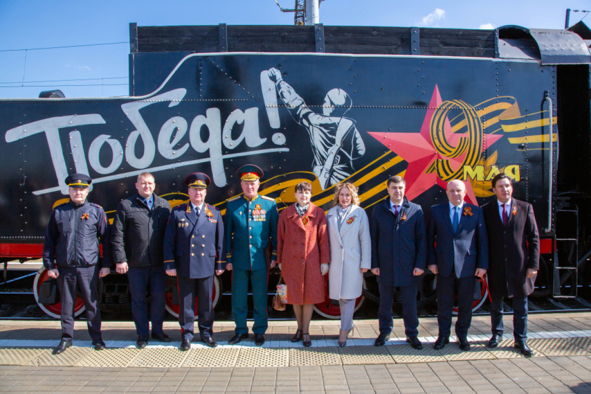 Праздничный агитпоезд проедет по Хабаровскому краю к 80-летию Победы