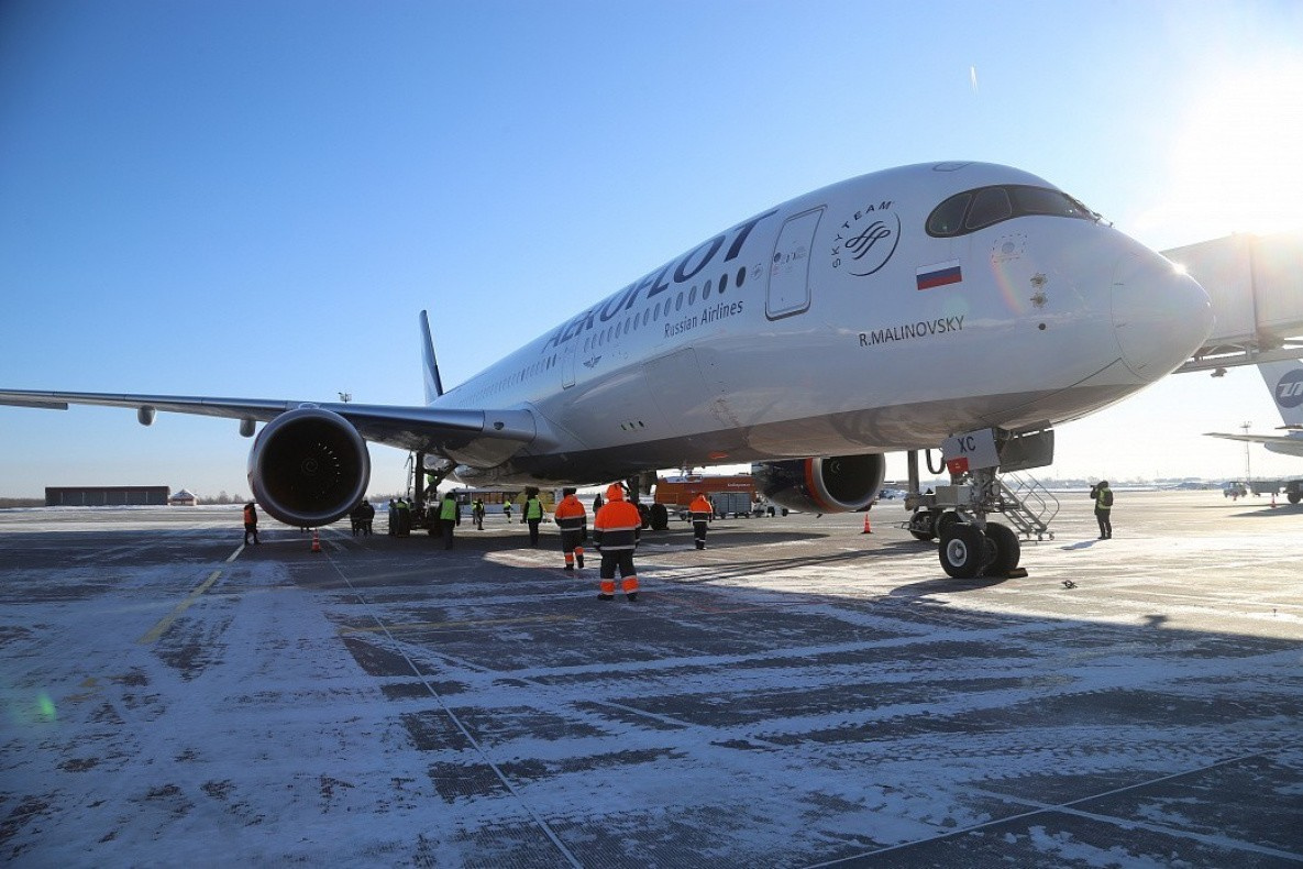 Новейший пассажирский Airbus A350 встанет на маршрут Москва-Хабаровск