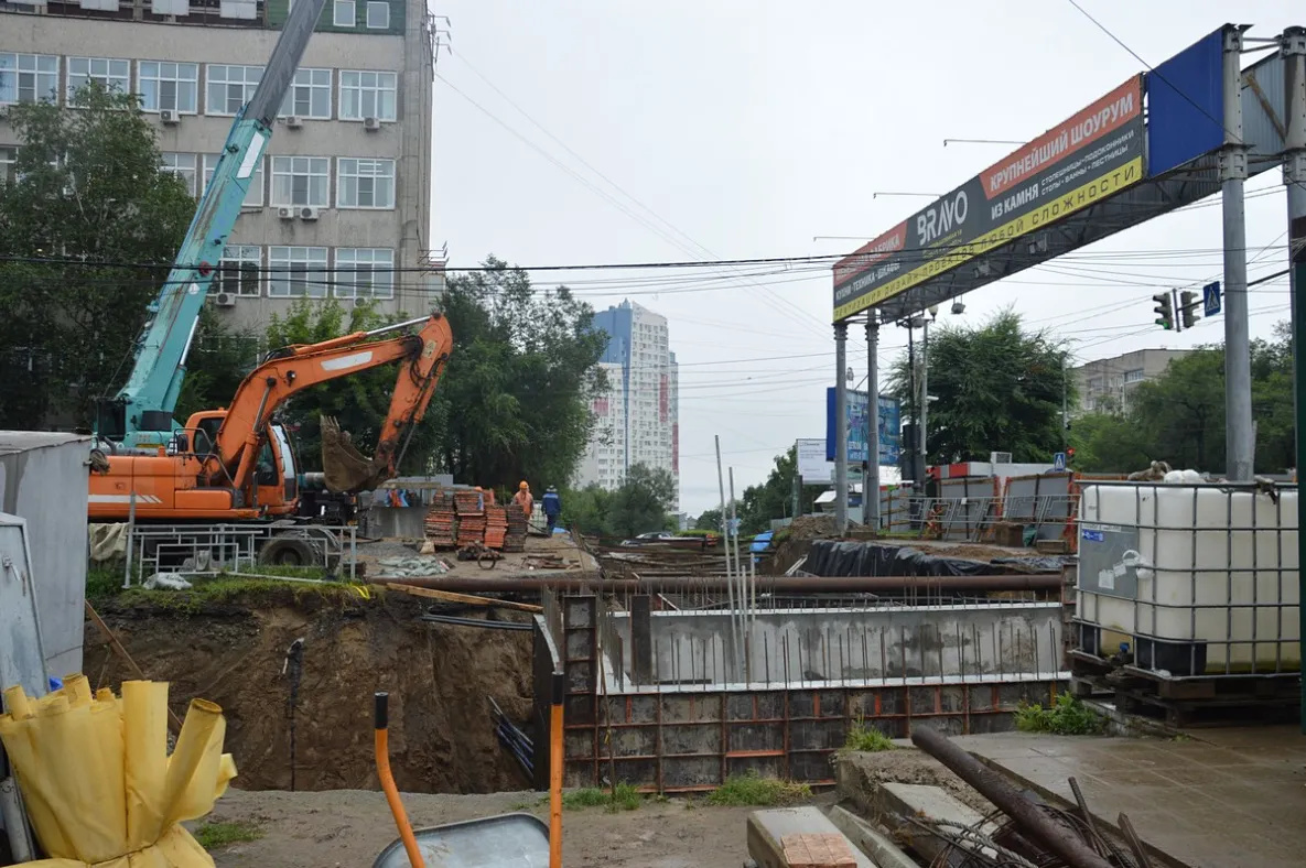 Улицы Ленина и Гамарника в Хабаровске так и остались перекрытыми 