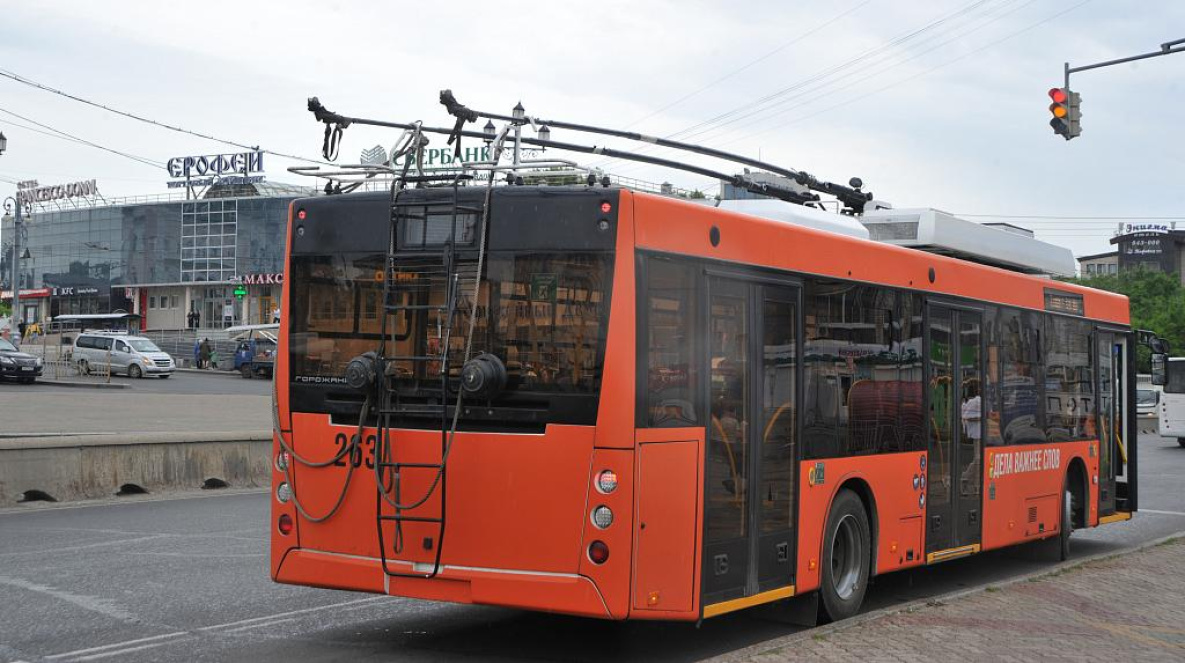 В Хабаровске по поручению мэра обкатывают новый троллейбусный маршрут «без проводов»