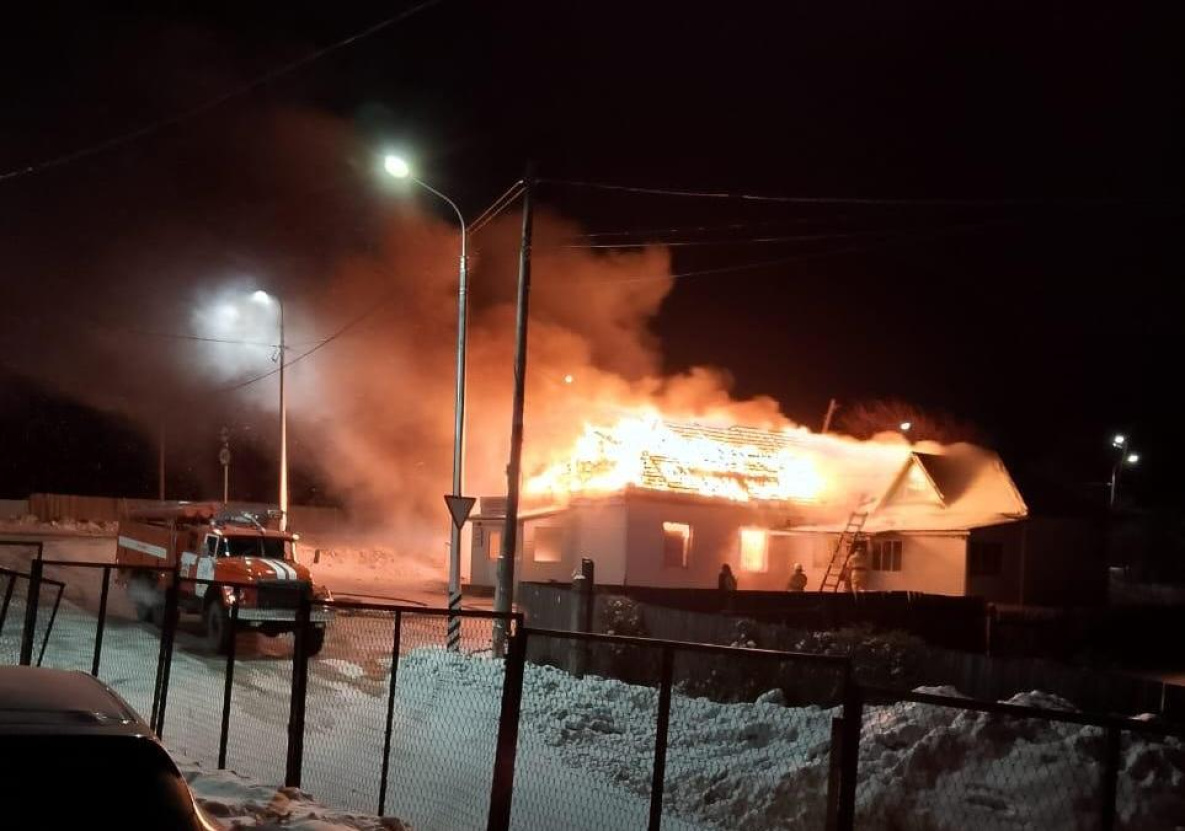 В Хабаровском крае сгорел магазин